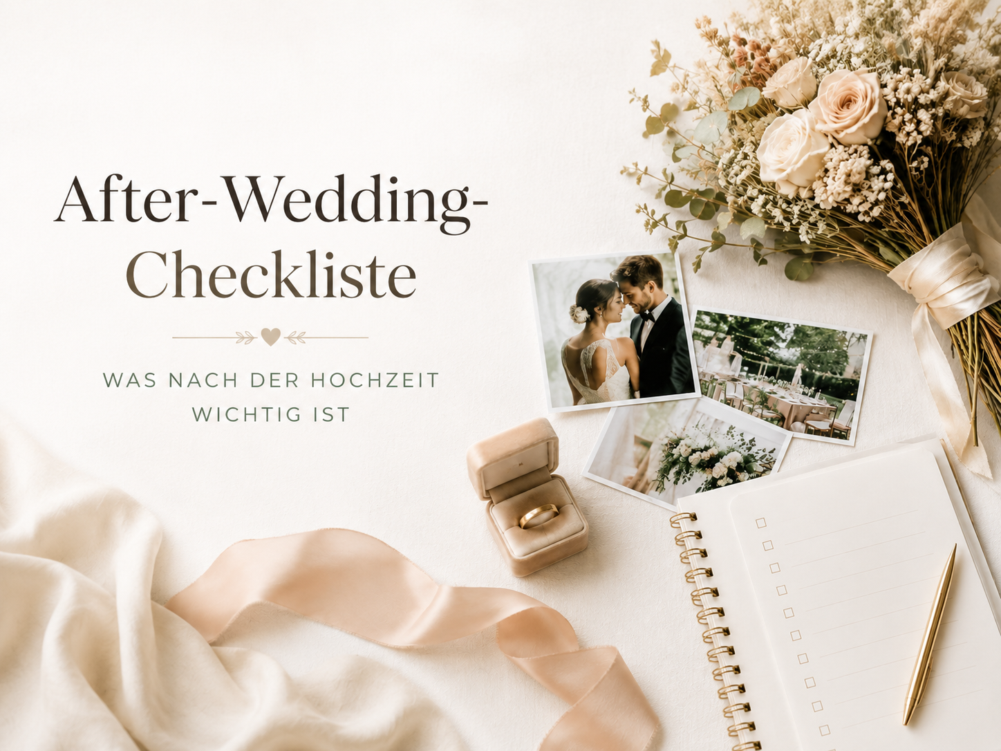 Was kommt nach der Hochzeit? Die komplette After-Wedding-Checkliste